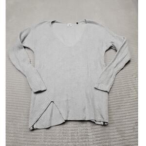 Cabi Sweater Womens Medium 3531 Gray Deep V-Neck Pullover Oversized Zipper